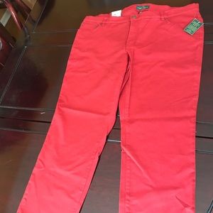 Ralph Lauren 22W red jeans brand new